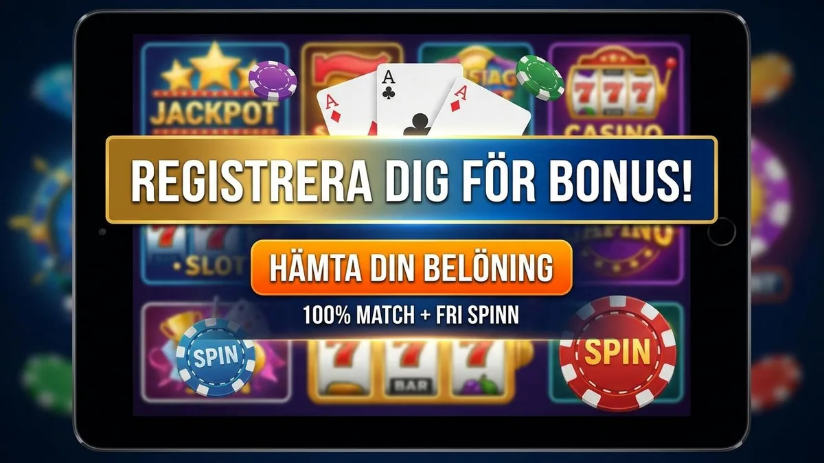 Registrera dig med bonus